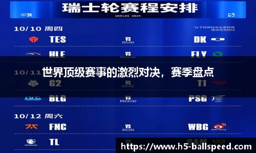 世界顶级赛事的激烈对决，赛季盘点